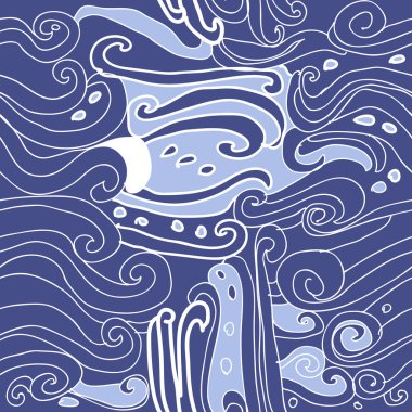 Kesintisiz soyut desen, vektör arka plan