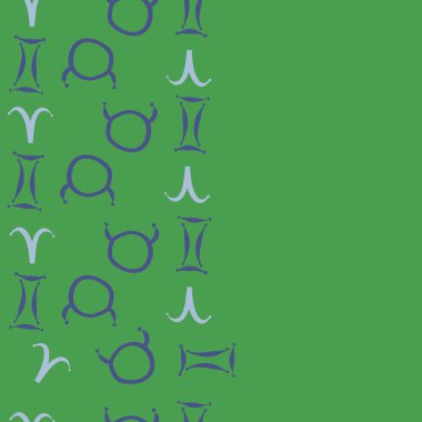 Soyut basit kaligrafi dikişsiz desen