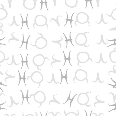 Soyut basit kaligrafi dikişsiz desen