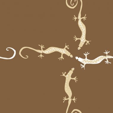 sorunsuz çapraz kertenkele desen, sadece vektör illüstrasyon