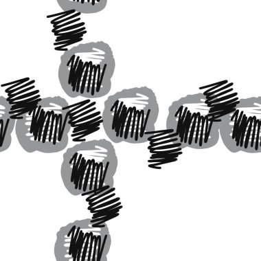 Dikişsiz çapraz daireler deseni, sadece vektör çizimi