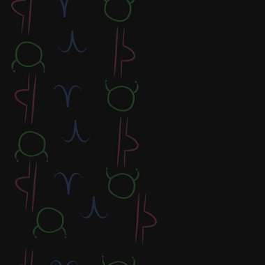 Kesintisiz soyut desen, vektör arka plan