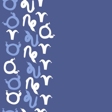 Zodiac Signs ile Dikişsiz soyut desen, vektör illüstrasyon