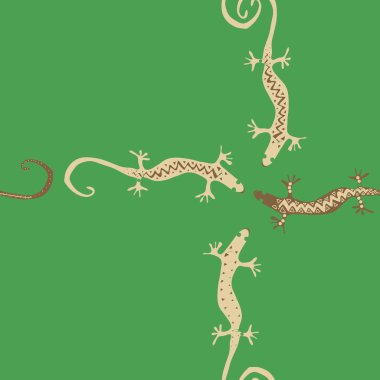 sorunsuz çapraz kertenkele desen, sadece vektör illüstrasyon