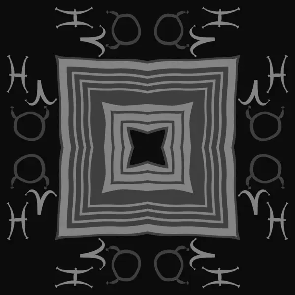 干支の抽象的なシームレスなパターン ベクトルイラスト — ストックベクタ
