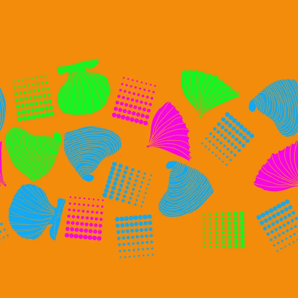 deniz kabukları vektör illüstrasyon kümesi 