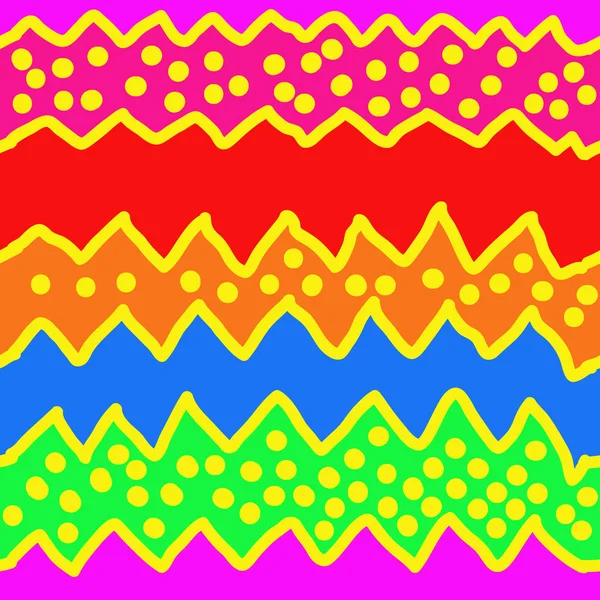 Naadloos Patroon Met Abstracte Eenvoudige Zigzag — Stockvector