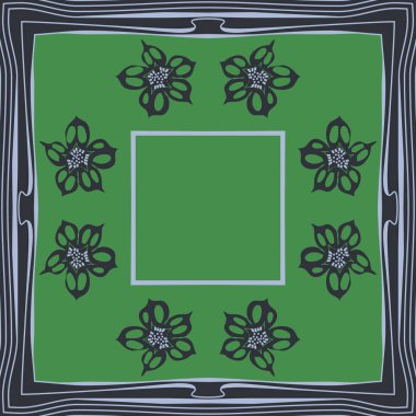 Renkli çiçekler ile Dikişsiz soyut desen