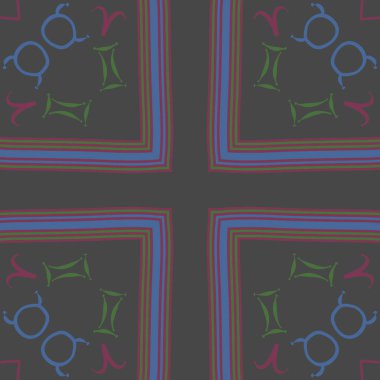 Burç işaretleri ile vektör desen arka plan 