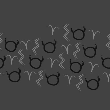 Burç işaretleri ile vektör desen arka plan 