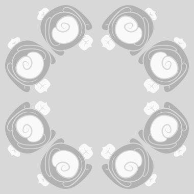 Çiçeklerle kesintisiz soyut desen, vektör arka plan