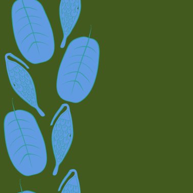 Soyut basit yaprakların kusursuz deseni