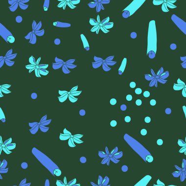 Tarçın ve anason ile soyut dikişsiz desen 