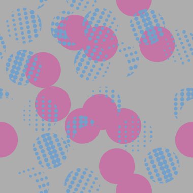 Renkli daireler ile Dikişsiz soyut desen