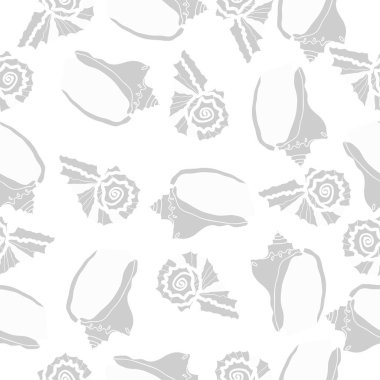 arka planda renkli parlak deniz kabukları seti