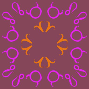 Soyut basit zodyak süsleme Dikişsiz desen