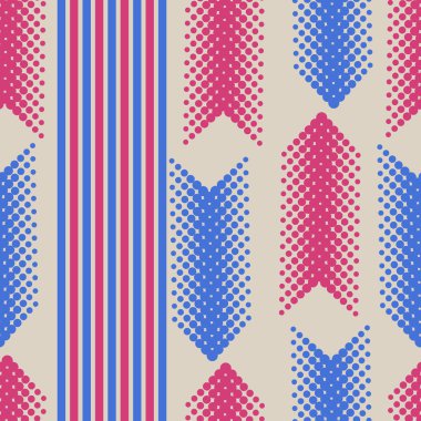 Ok işaretleri ve çizgileri ile soyut desen, vektör illüstrasyon