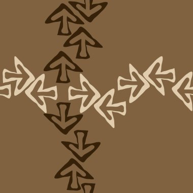 Ok işaretleri ile soyut desen, vektör illüstrasyon