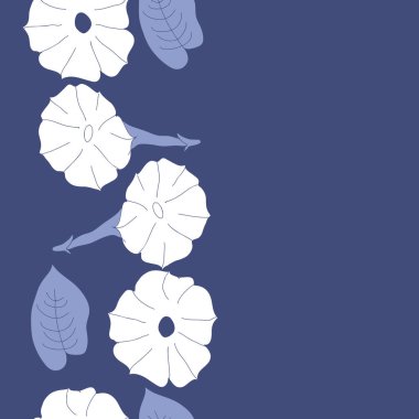 Soyut basit çiçeklerin kusursuz deseni