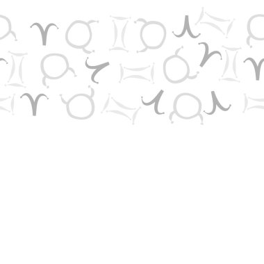 Soyut basit kaligrafi dikişsiz desen