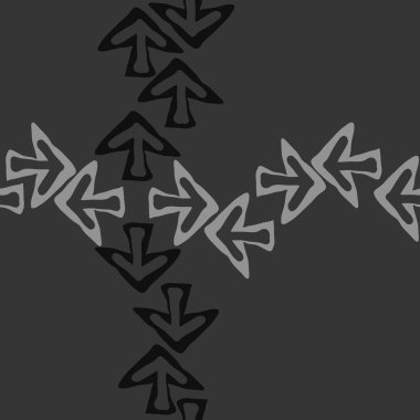 sorunsuz çapraz oklar desen, sadece vektör illüstrasyon