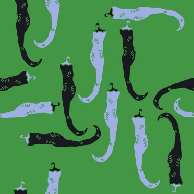 Biber ile dikişsiz soyut desen, vektör arka plan