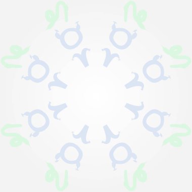 Zodiac Signs ile Dikişsiz soyut desen, vektör illüstrasyon