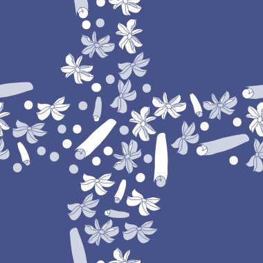 Tarçın ve anason ile soyut dikişsiz desen 