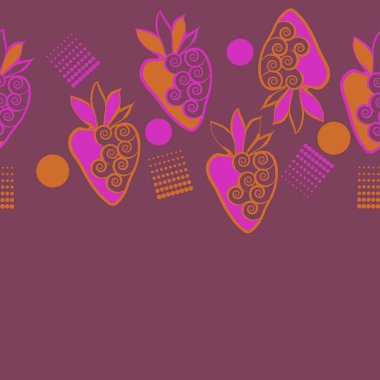 parlak soyut sanatsal çilek, vektör sanat illüstrasyon