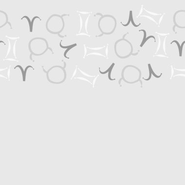 Soyut basit kaligrafi dikişsiz desen