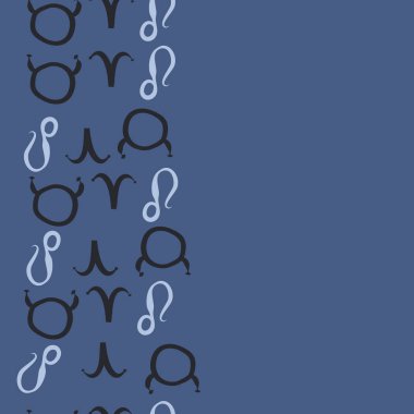 Soyut basit zodyak süsleme Dikişsiz desen