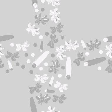 Tarçın ve anason ile soyut dikişsiz desen 