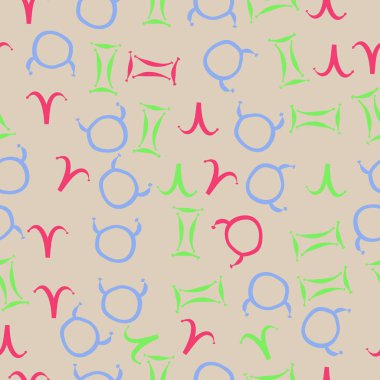 Soyut basit çiçeklerin kusursuz deseni