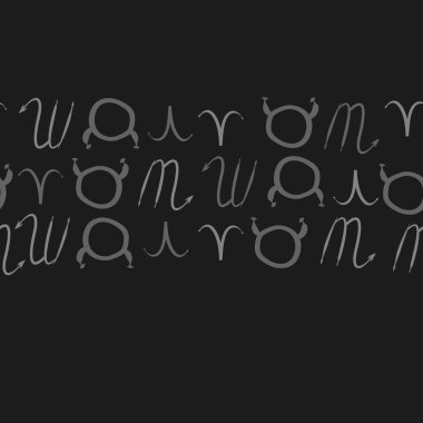 Soyut basit burç süsü ile dikişsiz desen