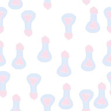 renkli arka plan üzerinde ampuller kümesi