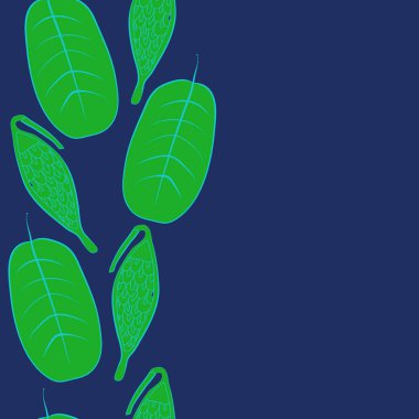 Soyut basit yaprakların kusursuz deseni