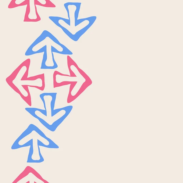 シームレスな交差矢印パターン 単にベクトルイラスト — ストックベクタ
