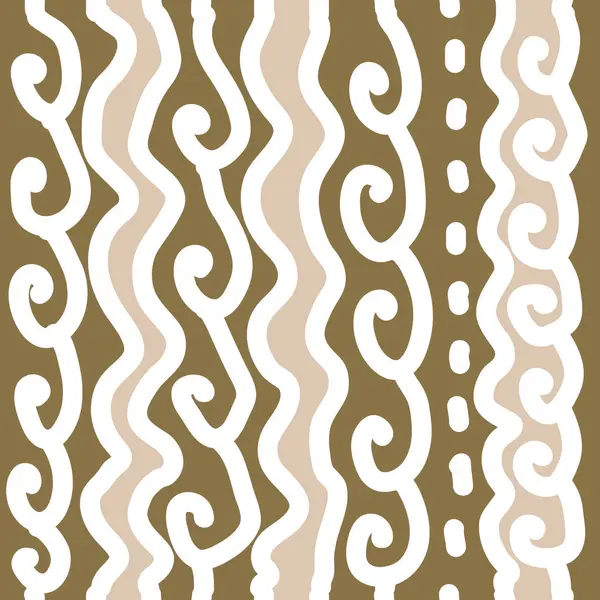 Seamless Pattern Abstract Simple Waves — Stock Vector