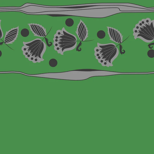 Nahtloses Muster Abstrakter Einfacher Pflanzen — Stockvektor
