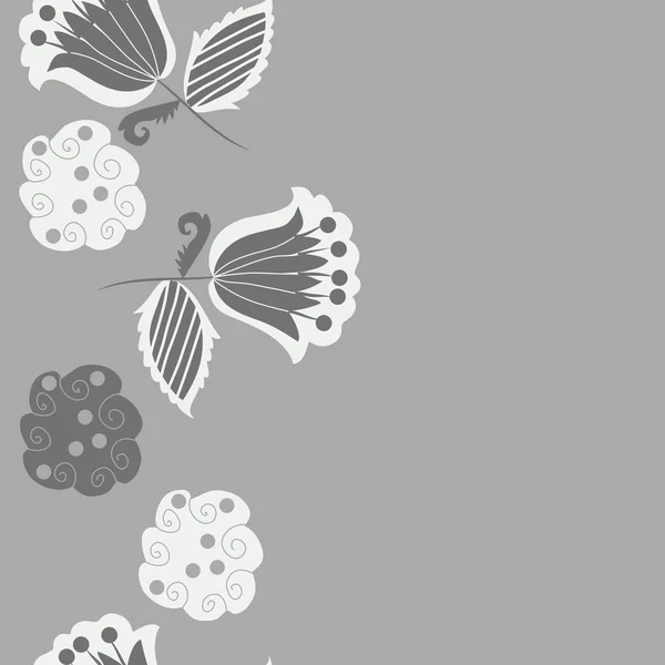 Artistic Seamless Pattern Flowers Vector Illustration — Stock Vector