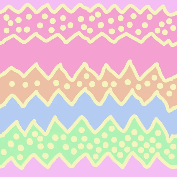 Naadloos Patroon Met Abstracte Eenvoudige Zigzag — Stockvector