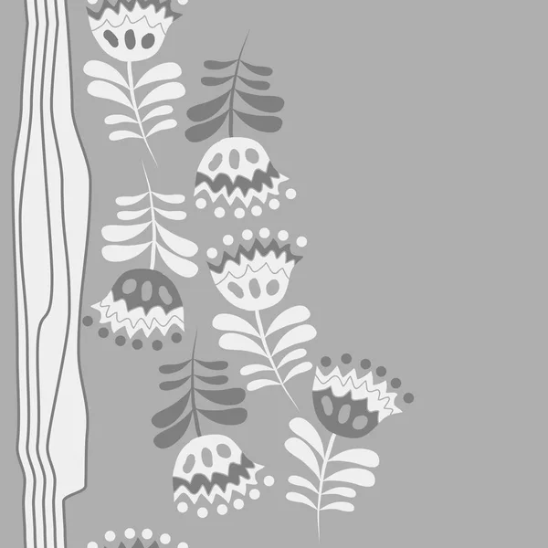 Motif Abstrait Sans Couture Avec Des Fleurs — Image vectorielle