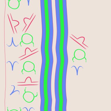 Kesintisiz soyut desen, vektör arka plan