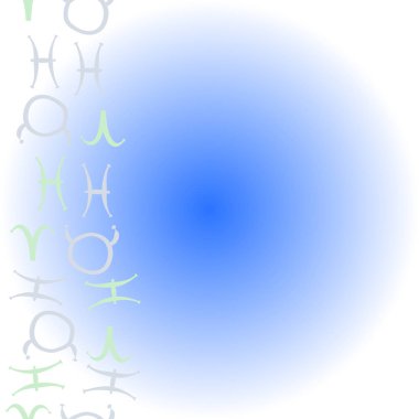 Burç işaretleri ile vektör desen arka plan 