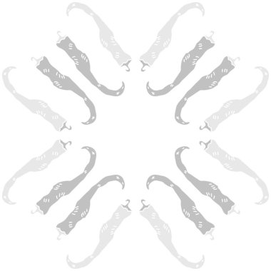 Soyut biber dikişsiz desen