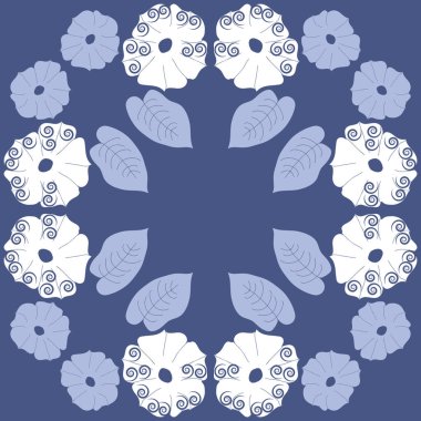 Soyut basit yaprakların kusursuz deseni