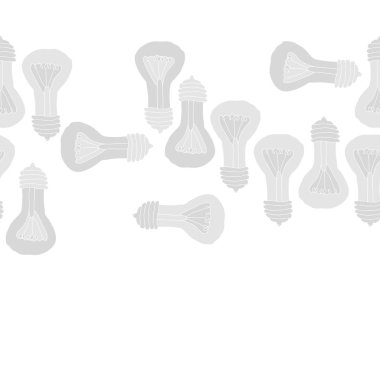 Renkli ampuller ile soyut dikişsiz desen