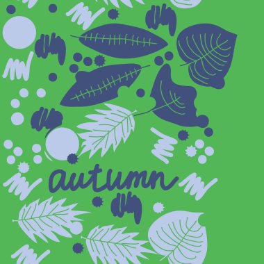 arka planda kelime sonbahar ile renkli sonbahar yaprakları