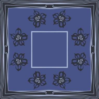 Renkli çiçekler ile Dikişsiz soyut desen