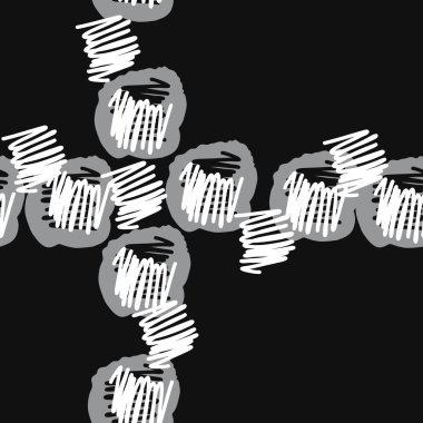 Dikişsiz çapraz daireler deseni, sadece vektör çizimi